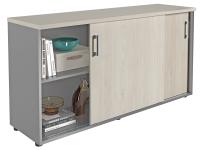 Шкаф NWT 0714 белое дерево/серый