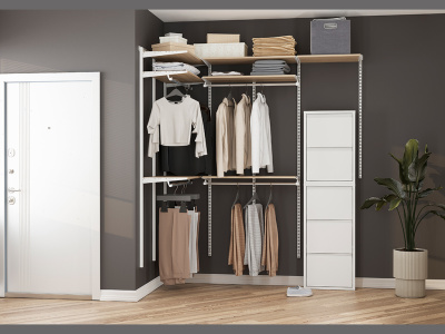 Обувница Практик ОМ-3 белая