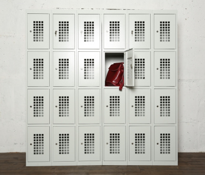 Шкаф для сумок ШР-14 L300 (перфорированный двери)