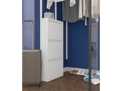 Обувница Практик ОМ-3 белая