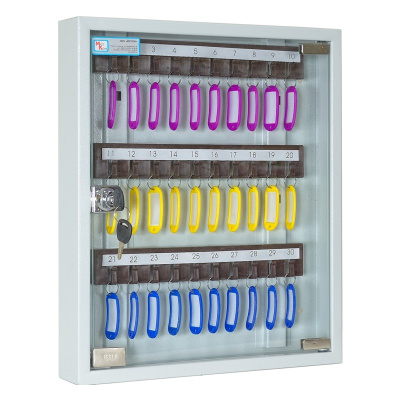 Ключница настенная со стеклом КЛ-30С