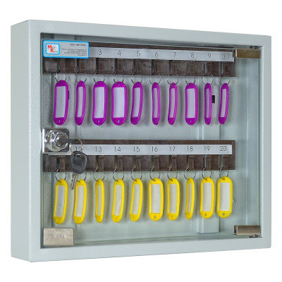 Ключница настенная со стеклом КЛ-20С