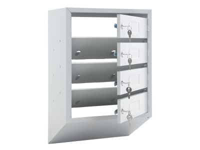 Почтовый ящик подъездный на 4 секции