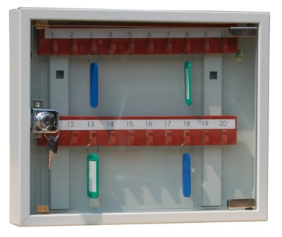 Ключница настенная со стеклом КЛ-20С